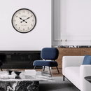 Wall clock-60 cm-Plastic-Black/Cream-'Ambera'