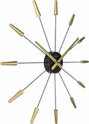 NeXtime Plug Inn oversized designer metal wall clock, unique home decor