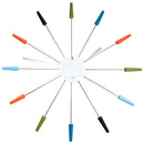 NeXtime Plug Inn oversized designer metal wall clock, unique home decor