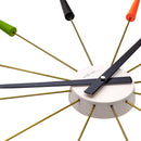 NeXtime Plug Inn oversized designer metal wall clock, unique home decor