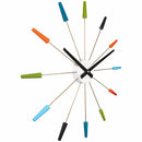NeXtime Plug Inn oversized designer metal wall clock, unique home decor