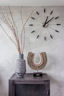 NeXtime Plug Inn oversized designer metal wall clock, unique home decor