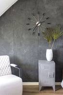 NeXtime Plug Inn oversized designer metal wall clock, unique home decor