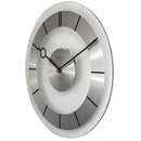 Wall clock -  31 cm - Aluminium - Glass -  'Retro'