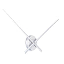 NeXtime minimalist wall clock  silver Hands, perfect for modern interiors, combining clean design and functionality,
