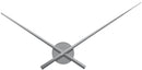 NeXtime minimalist wall clock  silver Hands, perfect for modern interiors, combining clean design and functionality,