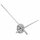 NeXtime minimalist wall clock  silver Hands, perfect for modern interiors, combining clean design and functionality,