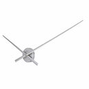 NeXtime minimalist wall clock  silver Hands, perfect for modern interiors, combining clean design and functionality,