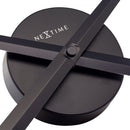 NeXtime minimalist wall clock  silver Hands, perfect for modern interiors, combining clean design and functionality,