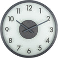 Front Picture 3205GS,Frosted Wood,Wall clock,Silent,Wood,Grey,#color_grey