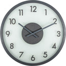 Front Picture 3205GS,Frosted Wood,Wall clock,Silent,Wood,Grey,