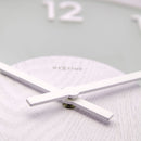 Wall clock -  50 cm - Wood/Glass - 'Frosted Wood'