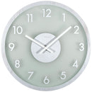 Wall clock -  50 cm - Wood/Glass - 'Frosted Wood'