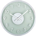 Front Picture 3205WI,Frosted Wood,Wall clock,Silent,Wood,White,#color_white