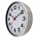 Wall Clock 45cm - Silent - Aluminum - "Station"