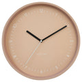 Berlin wall clock -  modern metal minimalist clock #color_Pink