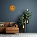 Berlin wall clock -  modern metal minimalist clock