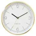 Wall Clock; Silent Clock; Designer Clock; Gift; NeXtime; Stylish Clock; Modern Clock; White dial face; Arabic Index; Home Décor; #color_white