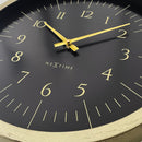 Wall Clock; Silent Clock; Designer Clock; Gift; NeXtime; Stylish Clock; Modern Clock; Black dial face; Arabic Index; Home Décor;