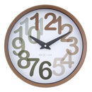 Wall clock 30cm-Silent-Plastic-NeXtime 'Big Number'