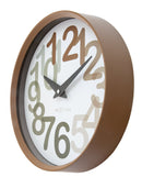 Wall clock 30cm-Silent-Plastic-NeXtime 'Big Number'