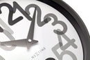 Wall clock 30cm-Silent-Plastic-NeXtime 'Big Number'