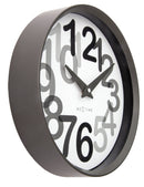 Wall clock 30cm-Silent-Plastic-NeXtime 'Big Number'