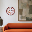 Wall clock 30cm-Silent-Plastic-NeXtime 'Big Number'