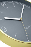 Wall clock 30cm-Silent-Aluminium-NeXtime 'Nova'