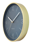 Wall clock 30cm-Silent-Aluminium-NeXtime 'Nova'