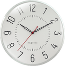 Wall clock 30.5cm-Silent-Dome lens-Aluminium-NeXtime 'Rotterdam'