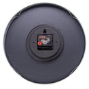 Wall clock 30.5cm-Silent-Dome lens-Aluminium(clock case & dial)-NeXtime 'Frankfurt'