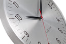 Wall clock 30.5cm-Silent-Dome lens-Aluminium(clock case & dial)-NeXtime 'Frankfurt'