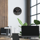 Wall clock 30.5cm-Silent-Dome lens-Aluminium(clock case & dial)-NeXtime 'Frankfurt'