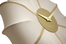 Wall clock 50cm-Silent-Fabric/Metal-NeXtime 'Ultimo'