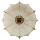 Wall clock 50cm-Silent-Fabric/Metal-NeXtime 'Ultimo'