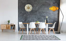 Wall clock 50cm-Silent-Fabric/Metal-NeXtime 'Ultimo'