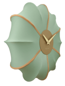 Wall clock 50cm-Silent-Fabric/Metal-NeXtime 'Ultimo'