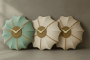 Wall clock 50cm-Silent-Fabric/Metal-NeXtime 'Ultimo'