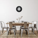 Wall clock; Silent clock; Designer clock, Gift; Retro clock; Metal clock; Silver décor; NeXtime; Vintage clock; Loft ;