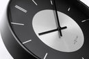 Wall clock; Silent clock; Designer clock, Gift; Retro clock; Metal clock; Silver décor; NeXtime; Vintage clock; Loft ;