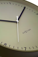 Oversized Berlin wall clock, large metal design, trendy color, minimalist, modern