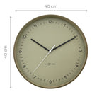 Oversized Berlin wall clock, large metal design, trendy color, minimalist, modern