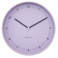Oversized Berlin wall clock, large metal design, trendy color, minimalist, modern  #color_lavender
