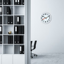Wall clock/ Table clock - 19 / 35cm - Aluminum - 'Station Numbers'