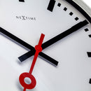 Wall clock/Table clock  - 19 / 35cm - Aluminum  - 'Station Stripe'