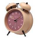 Alarm Clock 12 x 14 x 6cm-Metal-NeXtime "Golden Hour"