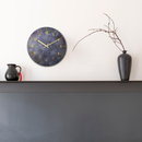 Wall clock-Ø35 cm-Wood-Grey-'Stone'