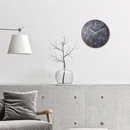 Wall clock-Ø35 cm-Wood-Grey-'Stone'