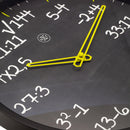 Wall clock 30cm - Silent - Plastic - "Maths"